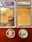 2 995 Pure 24k Gold Ingot 1 Gram Rms Titanic Uk Royal Mint Numbered Assayed Bar