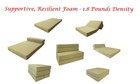 Black Queen Flip Folding Foam Mattresses  Beds  Chairs  Couches  Ottoman