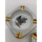 Vintage Mini 3   x3    Square Ash Tray Excellent Condition Lot Of 3 Antique Decor