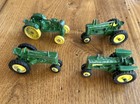 4 Vintage Ertl John Deere Mini Tractor Diecast Farm Equipment Toy Trucks