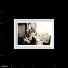 Old Vintage Photo Man Women Flapper Era Hat Sitting On Deck Original Snapshot