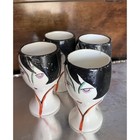 Goebel Art Deco 1930s Egg Cups Vintage Lady Porcelain Germany Set 4 Face Vases