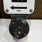 Vintage Retired Crosswalk Pedestrian Push Button Porcelain Sign  Econolite Corp