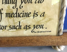 Vintage 1980 Scroll Shop Carol Fitchett Poem  a Special Doctor  Rope Wall Plaque