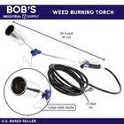 Bisupply Propane Torch Kit With 15ft Hose - Heavy Duty Weed Burner For 20lb Tank