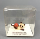 Hagen Renaker Kitten With Yarn Siamese Cat Figurine Red Ball