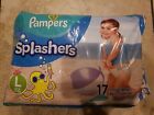 Pampers Splashers Swim Diapers Size L 17 Swim Pants  Count