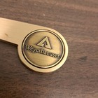 Vintage Weyerhaeuser Company Brass Letter Opener Advertising Desk Accessories 