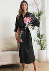 Women s Floral Long Kimono Robe Long Satin Robe Long Silk Robe Ladies Kimonos