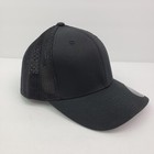 Port Authority Adult Mens Sz L xl Black Blank Mesh The Original Flexfit Hat