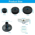 21 Pcs Black Cymbal Replacement Accessories Set  Cymbal Stand Felts Hi-hat Cu   