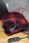 Sunbeam Microplush Sherpa Electric Heated Throw Blanket-red  Black Buffalo-12121