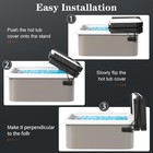 Hot Tub Cover Lifter - Heavy-duty Spa Cover Lift Removal System  Adjustable Heig