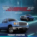 Dash Cover Bezel For Silverado Sierra 2007-2013 Dual Glovebox Tpe