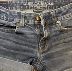 American Eagle Midi Denim Shorts Women   s Size 2 Super Stretch Cuffed Blue