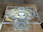 Shannon Crystal By Godinger Cake Stand Freedom 7-inch  Excellent Condition