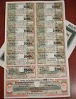 Germany 1922 Berlin Anleihe Deutschen Reichs 100000 Mark Coupons Bond Loan Share