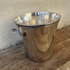 French Silverplate Ice Bucket Champagne Wine Cooler Vintage 1950s 1409248