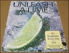 1988 Seagram s Extra Dry Gin Print Ad Advertisement Unleash A Lime Vintage