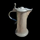 Antique 10  Pewter Lidded Tankard From Germany Marked 1800s Stein