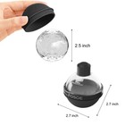 Silicone Ice Molds For Whiskey - Set Of 4 Round Makers With Lids For Cocktail   