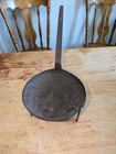 Early Primitive 3 Legged Spider Wrought Iron Hearth Pan 18th Century Pa 7  Inch
