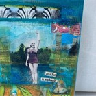 Beach Girl Studios Mixed Media Original Art Canvas  make A Splash   Laura Jones