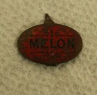 Vintage Tin Tobacco Tag Melon