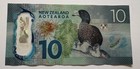 New Zealand 10 Dollars 2015 P-192 Whio Ducks Clear Polymer Aotearoa Banknote