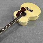 Natural J200 Acoustic Guitar Rosewood Fretboard Maple Wood Back Panel