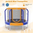 48  Kids Trampoline Recreational Trampoline With Two Side Zipper  U-shaped Base