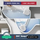 Toilet Brush  3 Pack Toilet Brush And Holder Set Bathroom Accessories  Toilet Bo