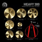 7pc Drum Cymbal Set 20 Ride 18 Crash China 16 Crash 14 Hi Hat 8 Splash With Bag
