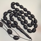     amber Prayer Beads Amber Rosary 33 Carvings Amber Beads 45g    