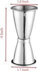 Silver Cocktail Double Jigger  45 Ml And 30 Stainless Steel 45 Ml  