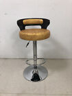 Thebestpokersite Modern Swivel Adjust  2  Bar Stools Pu Leather Back   Footrest