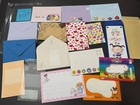 100 Sanrio San-x Japan Stationery Memo Paper Letter Loose Sheets Envelopes Lot B