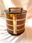 Rare Vintage 1950 s Dorset Rex Fifth Ave Wood Veneer Brown Lucite Purse Mint