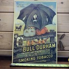 Vtg Bull Durham Smoking Tobacco Metal Sign 11 5x16 5 Rare Black Americana         