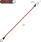 10 Pack 24  Heavy Duty Bungee Cords Rubber Tie Down Straps W  Vinyl Hooks New