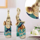 2 Pcs Lucky Elephant Statues Lucky Figurine Gift Home Decor Good Luck Ornament