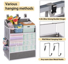 Diaper Box Organizer Changing Table  Crib  Playpen 3 Tiers  With Mesh Pocket New