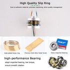 Ethernet Electrical Mix Slip Ring 1000mb Stable Signal Transfer Power 10a 3wires