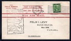Panama Canal Zone 1929 First Flight Cover Via Esmeraldas Ecuador