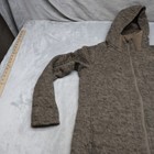 North Face Jacket Womens Large Black Mashup Hoodie Insulated Fleece Knit Parka