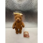 Vintage Emotions Miniature Teddy Bear Anniversary Collectible Brown Bow Gift