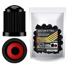 30 Pack Tire Valve Stem Caps With Rubber O-rings  Universal Fit For Black