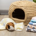 6 Pack Guinea Pig Fleece Bedding Mats Soft Warm Washable Small Pet Cage Liners