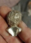 Abraham Lincoln Sterling Silver Dollhouse Miniature Bust 925 1 12 Scale 