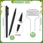 60 Pcs Metal Garden Tags Plant Labels For Garden Waterproof Plant Markers With 2